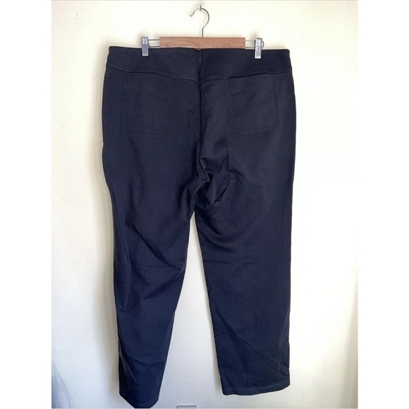 Eileen Fisher Woman Black Straight Leg Pants stretch 1X - Picture 2 of 3